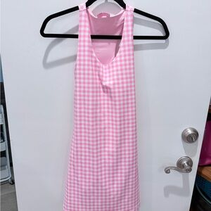 Pink Lily Pink and White Gingham Dress